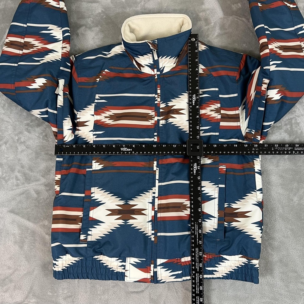 Ariat Chimayo Western Stable Jacket Womens Medium Blue Jacobo Quilted Insulated - Picture 7 of 16